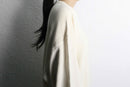 white super loose cotton knit