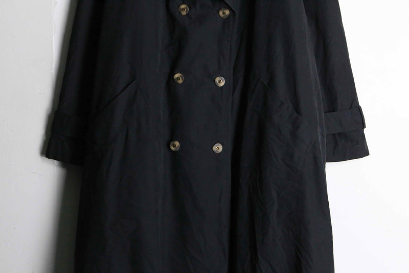 dark brown color smooth trench coat