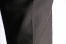 dark brown color twill no tuck slacks