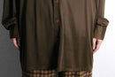 70’s dark brown poly shirt