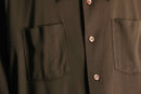 70’s dark brown poly shirt