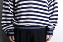 marine border cotton wide knit