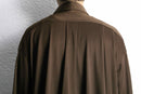 70’s dark brown poly shirt