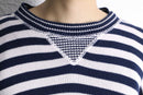 marine border cotton wide knit