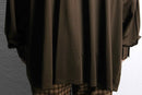 70’s dark brown poly shirt