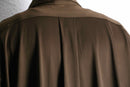 70’s dark brown poly shirt