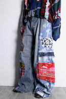"Re:make"patchworkwide denim