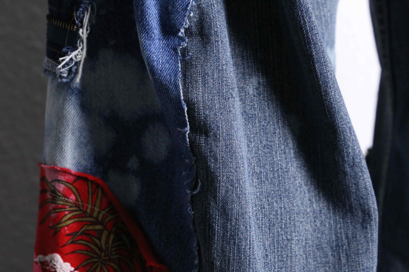 "Re:make"patchworkwide denim