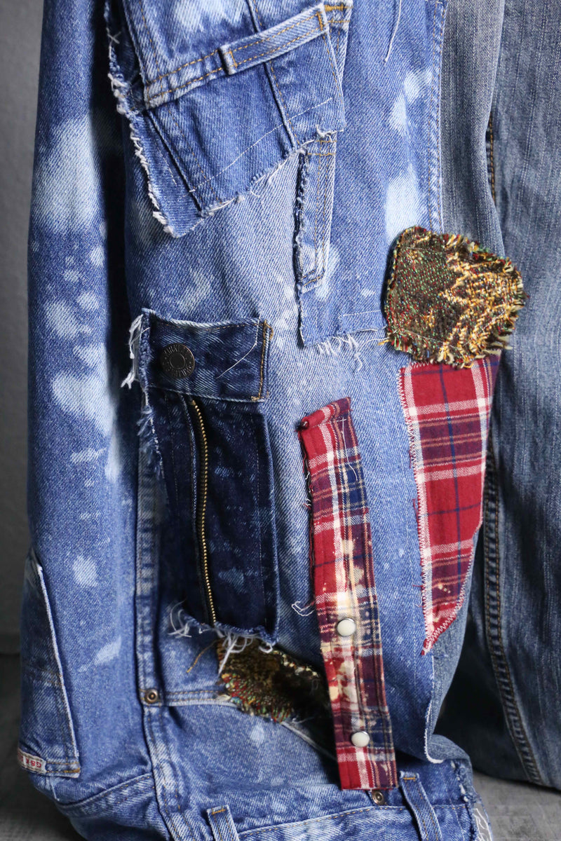 "Re:make"patchworkwide denim