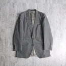"Yves Saint Laurent" gray pin stripe single tailored jacket