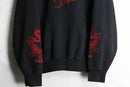dragon embroidery pattern loose hoodie