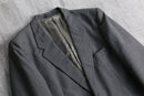 "Yves Saint Laurent" gray pin stripe single tailored jacket
