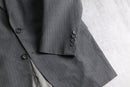 "Yves Saint Laurent" gray pin stripe single tailored jacket