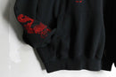 dragon embroidery pattern loose hoodie