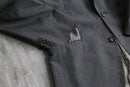 "Yves Saint Laurent" gray pin stripe single tailored jacket