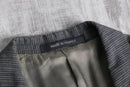 "Yves Saint Laurent" gray pin stripe single tailored jacket