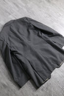 "Yves Saint Laurent" gray pin stripe single tailored jacket