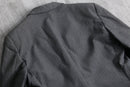 "Yves Saint Laurent" gray pin stripe single tailored jacket