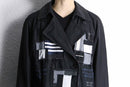 ''Re:make'' patchwork double long coat