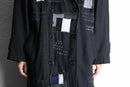 ''Re:make'' patchwork double long coat