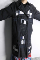 ''Re:make'' patchwork double long coat