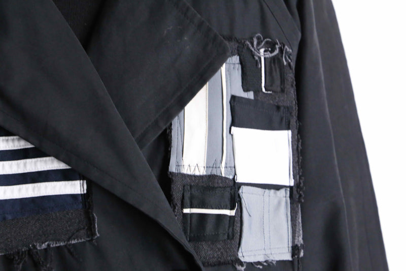 ''Re:make'' patchwork double long coat