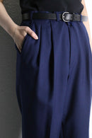 “Made in East Germany” navy wool trousers