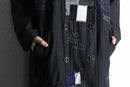 ''Re:make'' patchwork double long coat
