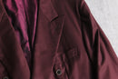 “Brioni” bordeaux double breast tailored jacket