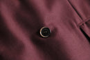 “Brioni” bordeaux double breast tailored jacket
