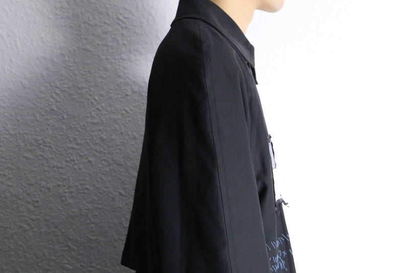 ''Re:make'' patchwork double long coat