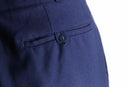 “Made in East Germany” navy wool trousers