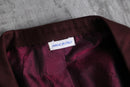 “Brioni” bordeaux double breast tailored jacket