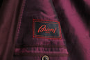 “Brioni” bordeaux double breast tailored jacket