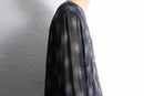 90's sheer circle pattern rayon cardigan