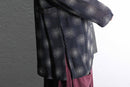 90's sheer circle pattern rayon cardigan