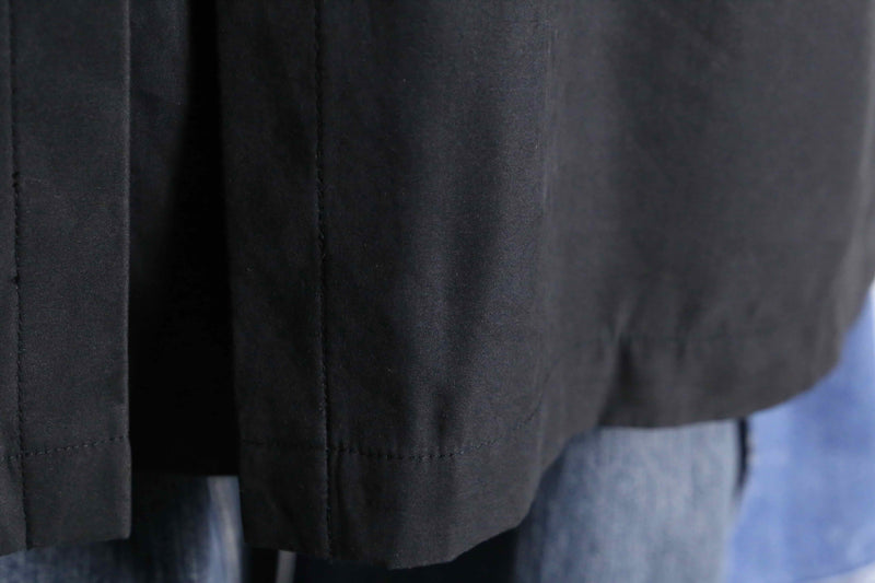 ''Re:make'' patchwork double long coat