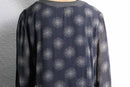 90's sheer circle pattern rayon cardigan