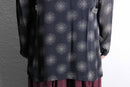 90's sheer circle pattern rayon cardigan
