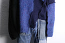 ''Re:make'' patchwork knit pullover