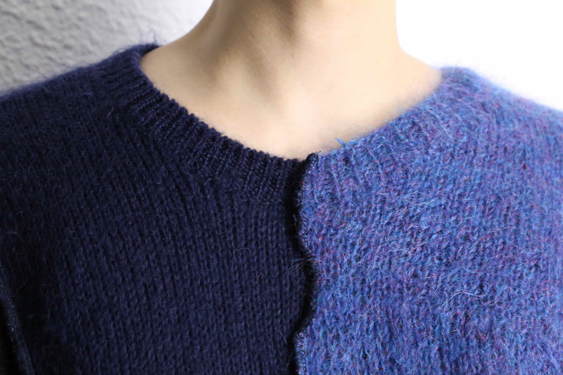 ''Re:make'' patchwork knit pullover