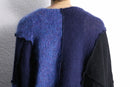 ''Re:make'' patchwork knit pullover
