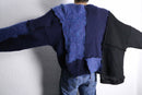 ''Re:make'' patchwork knit pullover