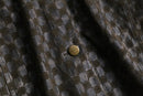 1990s block pattern velours shirt jacket