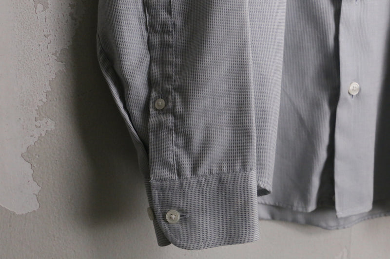 "ARMANI COLLEZIONI" gray color check pattern dress shirt