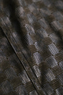 1990s block pattern velours shirt jacket