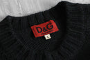 1990-00s D&G zipper side wool acryl knit