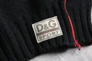 1990-00s D&G zipper side wool acryl knit