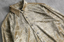 1990s geometric patterns velours shirt
