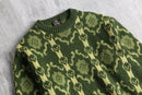 60~70’s “Norvyk” virgin wool geometric pattern knit